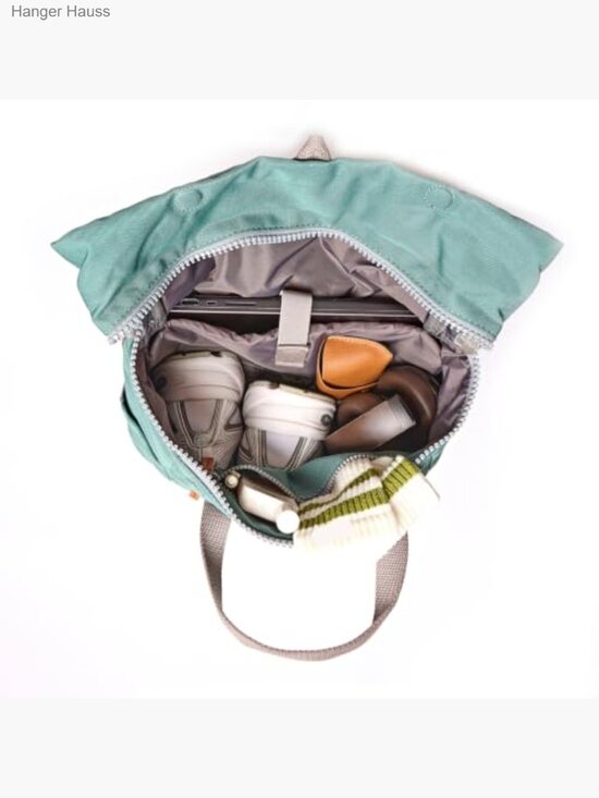 Large Water Resistant Nylon Rolltop Laptop Backpack Foldable Travel Work main image 5